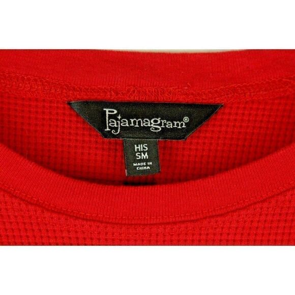 Pajamagram Pajamas Mens Small Grandpa Red Plaid Thermal - Picture 9 of 9